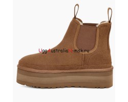 UGG NEUMEL PLATFORM CHELSEA CHESTNUT