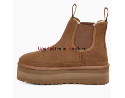 UGG NEUMEL PLATFORM CHELSEA CHESTNUT