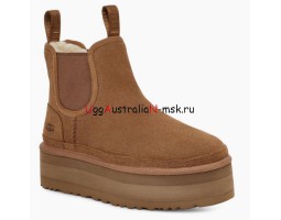 UGG NEUMEL PLATFORM CHELSEA CHESTNUT