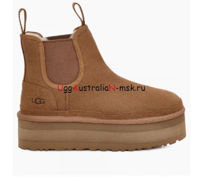 UGG NEUMEL PLATFORM CHELSEA CHESTNUT