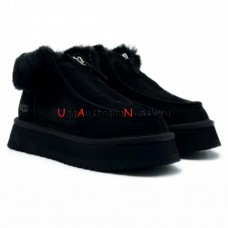 UGG FUNKETTE PLATFORM BOOTS BLACK