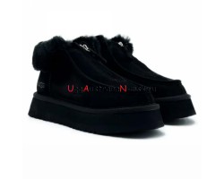 UGG FUNKETTE PLATFORM BOOTS BLACK