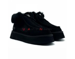 UGG FUNKETTE PLATFORM BOOTS BLACK