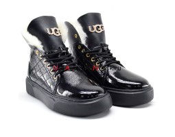 UGG SHANTI BOOT WOMENS BLACK-WHITE