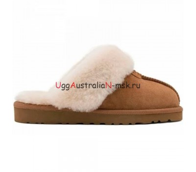 UGG SLIPPER COQUETTE CHESTNUT