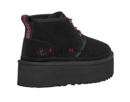 UGG NEUMEL HERITAGE PLATFORM BLACK