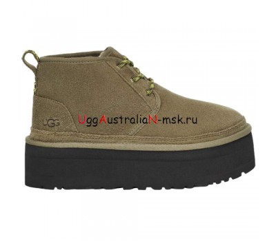 UGG NEUMEL HERITAGE PLATFORM BURNT OLIVE