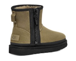 UGG CLASSIC MINI ZIPPER TAPE BURNT OLIVE