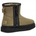 UGG CLASSIC MINI ZIPPER TAPE BURNT OLIVE