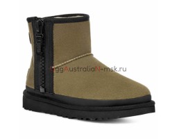 UGG CLASSIC MINI ZIPPER TAPE BURNT OLIVE