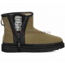 UGG CLASSIC MINI ZIPPER TAPE BURNT OLIVE