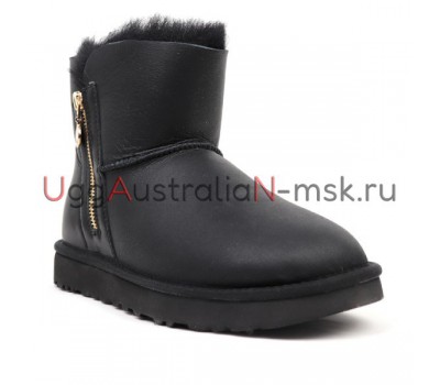 UGG BAILEY ZIP MINI BOOT METALLIC BLACK