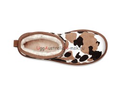 CLASSIC ULTRA MINI COW PRINT CHESTNUT