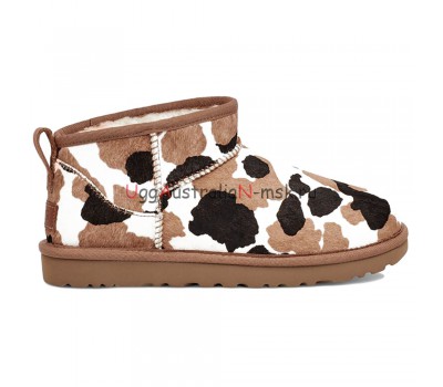 CLASSIC ULTRA MINI COW PRINT CHESTNUT