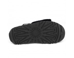 UGG  WOMEN'S DISCO SLIDE SEASHELL BLACK