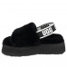 UGG  WOMEN'S DISCO SLIDE SEASHELL BLACK