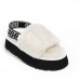 UGG  WOMEN'S DISCO SLIDE SEASHELL WHITE