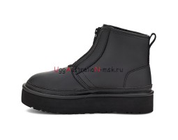 UGG NEUMEL PLATFORM ZIP MATTE BLACK