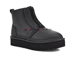 UGG NEUMEL PLATFORM ZIP MATTE BLACK