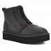 UGG NEUMEL PLATFORM ZIP MATTE BLACK