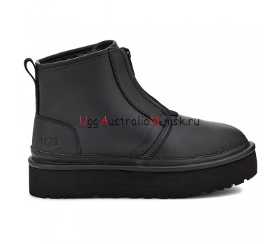 UGG NEUMEL PLATFORM ZIP MATTE BLACK