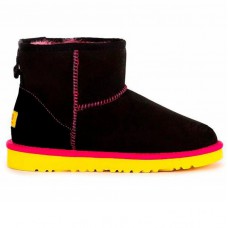  UGG CLASSIC MINI BLACK-YELLOW