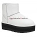 CLASSIC MINI PLATFORM LEATER WHITE BLACK
