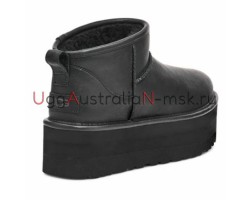 CLASSIC ULTRA MINI PLATFORM LEATHER BLACK