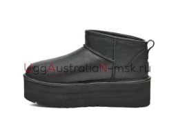 CLASSIC ULTRA MINI PLATFORM LEATHER BLACK