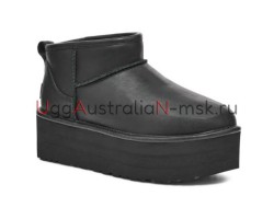 CLASSIC ULTRA MINI PLATFORM LEATHER BLACK