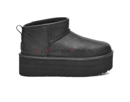 CLASSIC ULTRA MINI PLATFORM LEATHER BLACK