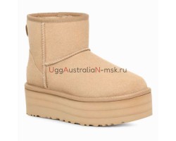 UGG CLASSIC MINI PLATFORM SAND