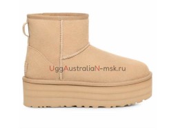 UGG CLASSIC MINI PLATFORM SAND