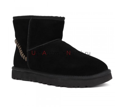 UGG MEN CLASSIC MINI DECO BLACK