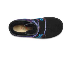 UGG CLASSIC MINI II BRAID PLATFORM BLACK