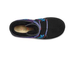UGG CLASSIC MINI II BRAID PLATFORM BLACK