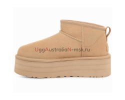 UGG CLASSIC ULTRA MINI PLATFORM DRIFT WOOD