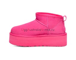 UGG CLASSIC ULTRA MINI PLATFORM TAFFY PINK