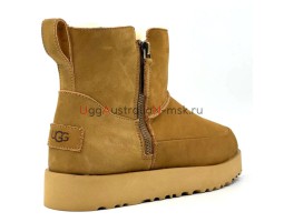 UGG CLASSIC ZIP MINI SUEDE BOOT CHESTNUT