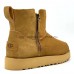 UGG CLASSIC ZIP MINI SUEDE BOOT CHESTNUT