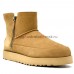 UGG CLASSIC ZIP MINI SUEDE BOOT CHESTNUT