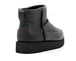 UGG CLASSIC SUGAR ULTRA MINI BLACK