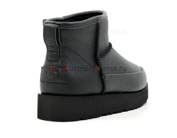 UGG CLASSIC SUGAR ULTRA MINI BLACK