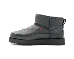 UGG CLASSIC SUGAR ULTRA MINI BLACK