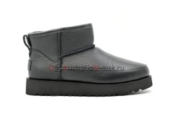 UGG CLASSIC SUGAR ULTRA MINI BLACK