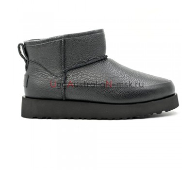 UGG CLASSIC SUGAR ULTRA MINI BLACK