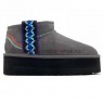 UGG CLASSIC ULTRA MINI BRAID PLATFORM GREY