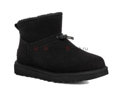 UGG CLASSIC MINI TOGGLER BLACK