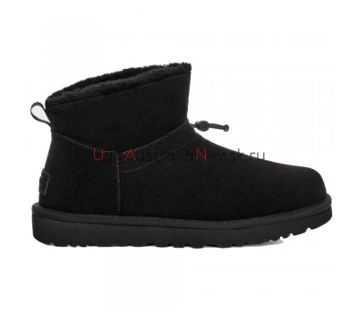 UGG CLASSIC MINI TOGGLER BLACK