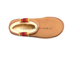 UGG CLASSIC ULTRA MINI BRAID PLATFORM CHESTNUT